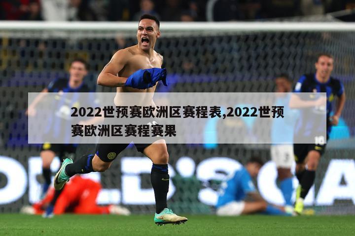 2022世预赛欧洲区赛程表,2022世预赛欧洲区赛程赛果